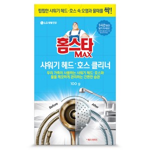 홈스타 맥스 샤워기 헤드 호스 클리너, 1개, 100g