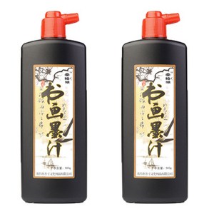 코히모 서예 붓글씨 캘리그라피 연습용 먹물 3W262, 500ml×2, 2개, 500ml