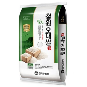 정직한농부 2024년산 햅쌀 철원오대쌀 백미, 상등급, 10kg, 1개