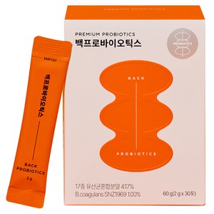 백프로바이오틱스 허리유산균 30p, 60g, 1개