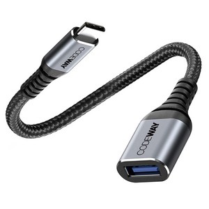 코드웨이 USB C타입-A타입 3.0 OTG 젠더, 0.5m, 혼합색상, 1개