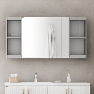 모카바스 모던 슬라이드장 방문설치, W 1200mm x H 600mm x D 175mm, 실버, 1개