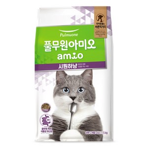 풀무원아미오 전연령 고양이 시원하냥 건식사료, 1.5kg, 1개, 가수분해 닭