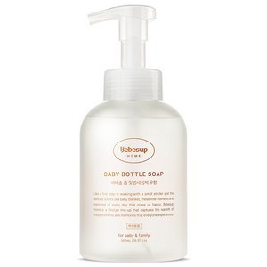 베베숲 유아용 홈 거품형 젖병 세정제 무향, 500ml, 1개