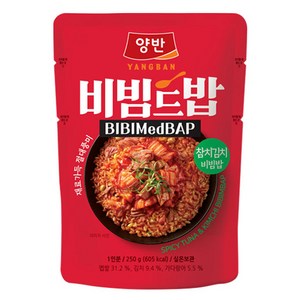 동원 양반 비빔드밥 참치김치 비빔밥 포켓, 1개, 250g