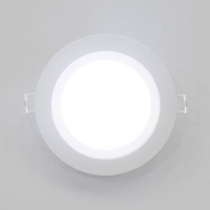 원하 번개표 LED 다운라이트 12W 10.16cm, 화이트(조명), 주광색(전구), 1개