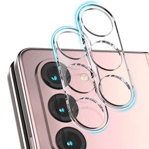 구스페리 빛번짐 방지 에어가드 카메라렌즈 풀커버 강화유리 휴대폰 액정 보호필름 투명 2p 세트, 1세트