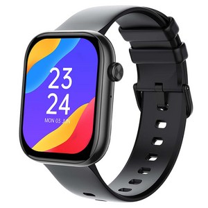 젤센 웨어러블 스마트워치 + 스트랩 세트 에어워치6, 블랙, 39mm, GPS