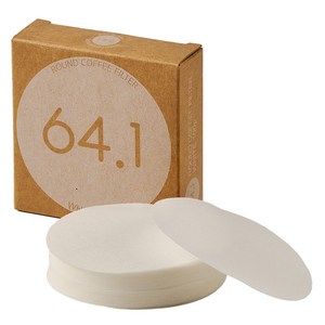 빈플러스 라운드 커피 필터 화이트 마이더치 전용 64.1mm, 100개, 1세트