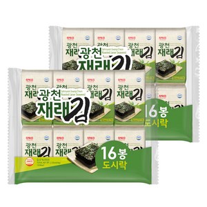 삼육김 광천 재래김 도시락김, 4g, 32개