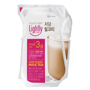 라이틀리 저당 밀크티, 180ml, 12개