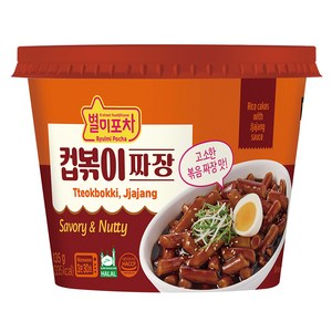 별미포차 컵볶이 짜장 컵떡볶이, 135g, 1개