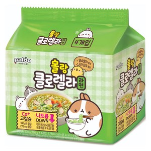 팔도 몰랑 클로렐라 라면 105g, 4개