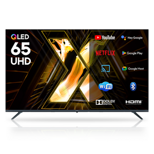 이노스 4K UHD QLED LED 구글 3.0 스마트 TV 고객직접설치, X65 QLED, 스탠드형, 165.1cm