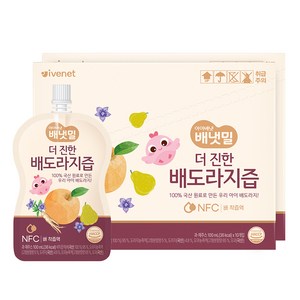 아이배냇 배냇밀 더 진한 배도라지즙, 100ml, 20개