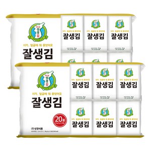 성경식품 성경김 잘생김 20p, 4g, 40개