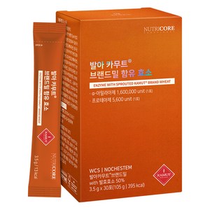 뉴트리코어 발아 카무트 브랜드밀 함유 효소 30p, 1개