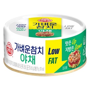 오뚜기 가벼운 참치 야채, 100g, 1개