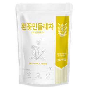 Geatea 흰꽃민들레차, 1개, 50개입, 1g