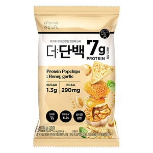 더단백 빙그레 건강tft 팝칩 허니갈릭맛, 1개, 44g