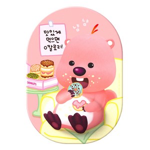 로이체 잔망루피 쿠션 마우스패드 ICNS-RCP-C-LP, 1개, 혼합색상