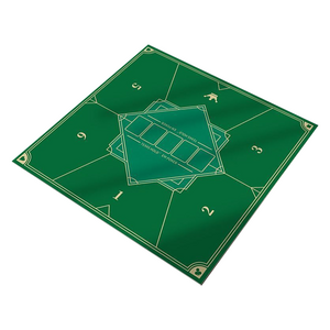 비투윈 빈벅 딜러카드 카지노 포커매트 정사각형 80 x 80 cm, 라이트그린 2, 1개