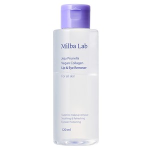 [비건뷰티] 밀바랩 제주 프루넬라 콜라겐 립앤아이 리무버, 120ml, 1개