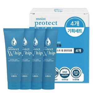 비바스 프로텍트 모이스트 휩 클렌징 폼 4p, 1개, 480ml