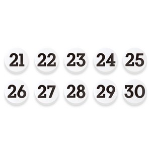 숫자 자석홀더 세트 소, 21번~30번, 1세트