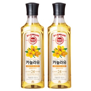 해표 카놀라유, 500ml, 2개