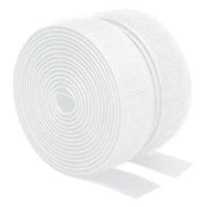 쿠말 접착 초강력 벨크로 테이프 갈고리면 20mm x 10m + 부착면 20mm x 10m 세트, 화이트, 1세트