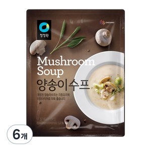 청정원 양송이수프, 1kg, 6개