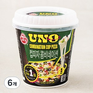 오뚜기 유엔오 컵피자 콤비네이션 (냉동), 150g, 6개