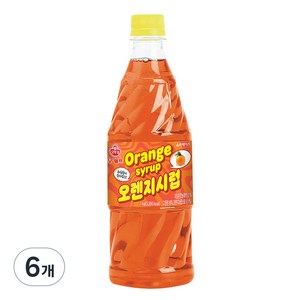 오쉐프 오렌지시럽, 1kg, 6개