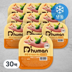 듀먼 전연령용 강아지 오리지널 화식사료, 닭+채소, 50g, 30개