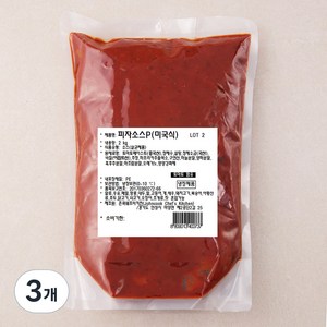 에쓰푸드 미국식 피자소스, 2kg, 3개