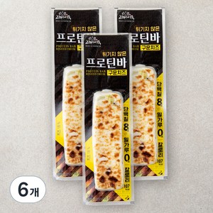 고래사어묵 프로틴바 구운치즈, 80g, 6개