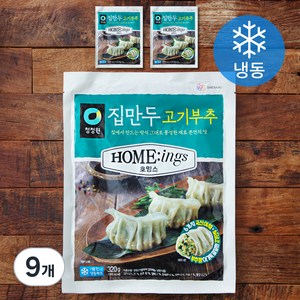 대상 호밍스 집만두 고기부추 (냉동), 320g, 9개