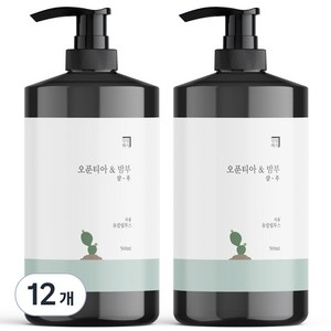 살림백서 오푼티아 앤 밤부 퍼퓸 샴푸 유칼립투스향, 500ml, 12개