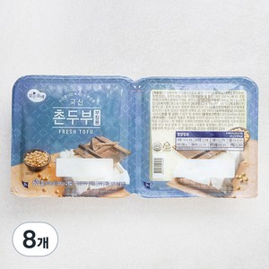 맑은물에 국산콩 100% 촌두부, 300g, 8개