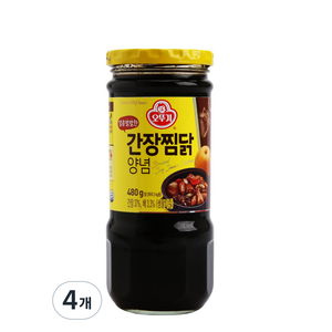 오뚜기 달콤한 간장 찜닭 양념, 480g, 4개