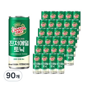 캐나다드라이 진저에일 토닉, 90개, 250ml