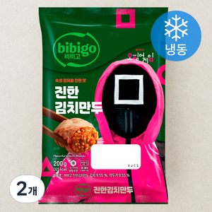 비비고 진한 김치만두 (냉동), 200g, 2개