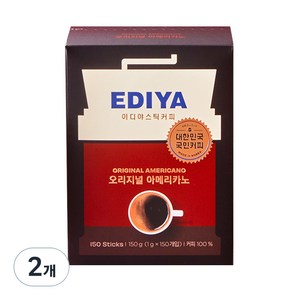 이디야 오리지널 아메리카노 원두커피믹스, 1g, 150개입, 2개