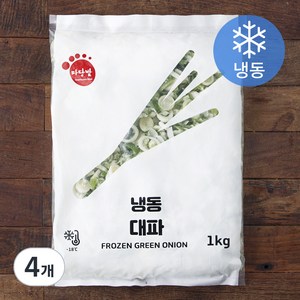 마당발 중국산 슬라이스 대파 (냉동), 1kg, 4개