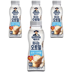 퀘이커 마시는 오트밀 오트&우리쌀, 50g, 4개