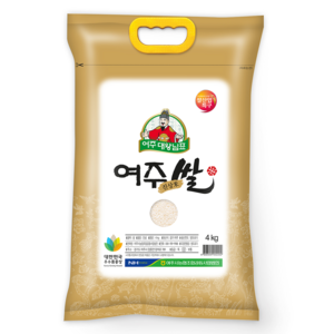 농협 2024년산 햅쌀 대왕님표 여주쌀 진상미, 상등급, 4kg, 1개