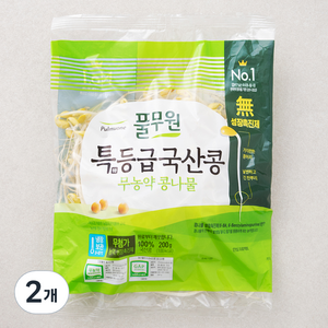 풀무원 무농약 특등급 국산콩 콩나물, 200g, 2개