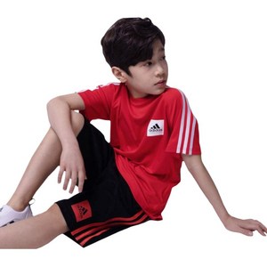 아디다스 남아용 삼선 하복 트레이닝 상하의 세트