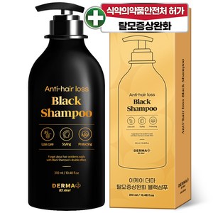 아케이 더마 탈모증상완화 새치커버 고농축 블랙샴푸, 310ml, 1개